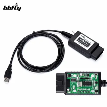 Bbfly-BF32302 ELM327 USB spremenjen FTDI čip OBD2 Forscan ELMconfig HS-LAHKO / MS-LAHKO OBD