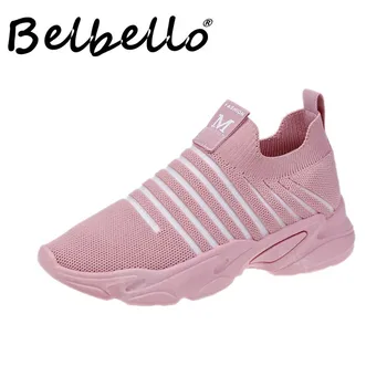 Belbello 2019 Poletje na Prostem, Športni čevlji Dihanje Tolažnik čevlji velikost 35-40 Normalno priložnostne ženske čevlje