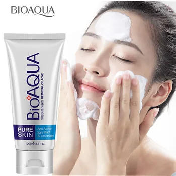 BIOAQUA Anti Acne Set Obraz, Krema Facial Serum Masko za Akne Zdravljenje Olje Nadzor Skrči Pore Vlažilne Zob za Nego Kože