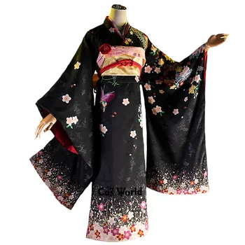 Bishoujo Mangekyou Renge Kimono Yukata Obleko Obleko Anime Cosplay Kostumi