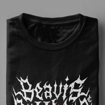 Black Metal Beavis Buttheads Smešno Težkih Kovin 90 je Risanka T Srajce za Moške Stare Glasbe Tee Shirt Jeseni Majica