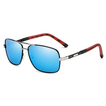 Blagovno znamko Design Moških Polarizirana sončna Očala Klasičnih Kovinskih Kvadratnih Vožnjo sončna Očala Moški Premaz Sunglass UV400 Odtenki Oculos de sol