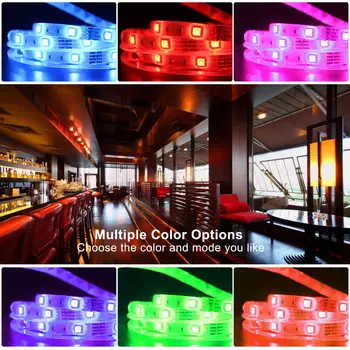 Bluetooth LED Trak Svetlobe RGB5050 Glasbe Sync Smart LED Fleksibilni Trak DC12V Trak Diod Barva Spreminja, LED Luči Za dekoracijo