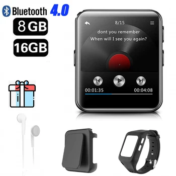 Bluetooth MP3 uro z Zaslonom na Dotik 8/16GB Posnetek MP3 Predvajalnik za Tek, Kolesarjenje, Pohodništvo Podporo za Snemanje,FM Radio