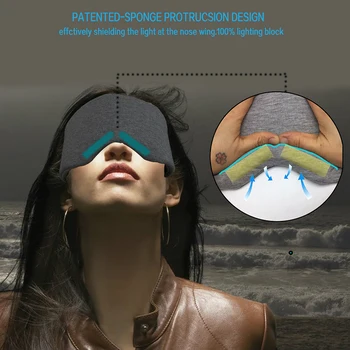Bombaž Oči Masko Hitro Spalna 3D Masko Spanja Eyeshade Kritje Odtenek Obliž Ženske, Moške, Mehka Prenosna Nasumice Potovanja Slaapmasker