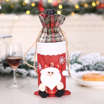 Božič Vina, Steklenico Kritje Vesel Božič Dekor Za Dom 2020 Natalne Noel Božič Namizni Dekor Božič Darilo Srečno Novo Leto 2021