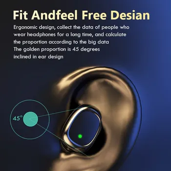 Brezžične Slušalke Športne Slušalke v Uho Brsti LED Zaslon Vodotesne Slušalke Z Mikrofonom TWS Brezžična tehnologija Bluetooth 5.0 Slušalke