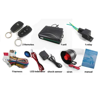 CA703-8118 En Način Auto Avto Alarmni Sistemi in Varnostni Ključ z Daljinskim upravljalnikom Sirene Senzor za Toyota