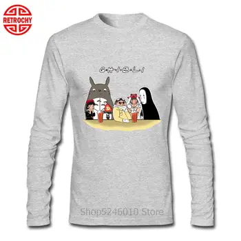Camisetas Anime Studio Ghibli T-shirt Princesa Mononoke Tshirt Moški Japonska Manga Mashup Demon Totoro Živahen Stran Št Obraz Majica s kratkimi rokavi