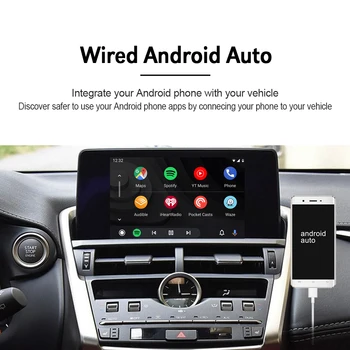 CarlinKit Brezžičnega Sprejemnika, Apple Carplay/Android Auto Za Lexus GS/LS/ES/JE/UX/LX/RC/NX/CT/RX/LC-2019 Večpredstavnostna Mirrorlink