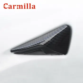 Carmilla Ogljikovih Vlaken Fotoaparata Pokrov za Tesla Model S 3 X 2016 - 2020 Obrnite Kazalnik Signala Kritje Avtopilot 2pcs/set Pribor