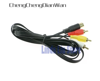 ChengChengDianWan Trajne 1,8 M 6 m Audio Video Kabel AV Za Sega Za Saturn SS A/V RCA Povezavo Kabel Noge Nicket 10pcs/veliko