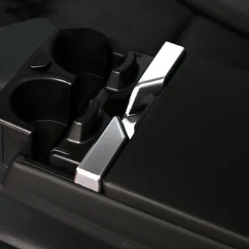 Chrome Styling zadnjem Sedežu Armrest Trim Trakovi Avto Dodatki Vode, Skodelico Imetnika Dekoracijo Sequins Za BMW Serije 5 F10
