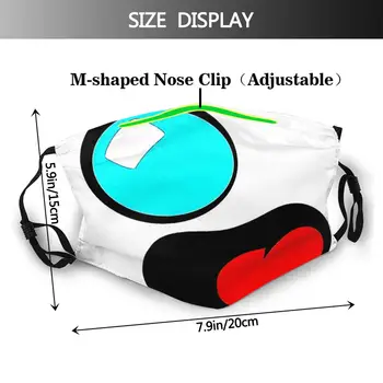 Cuphead Animirani Liki Mugman Igra Krpo Maske Igralec Masko Usta Pokrijte S Filtri Za Zaščitne Obrazne