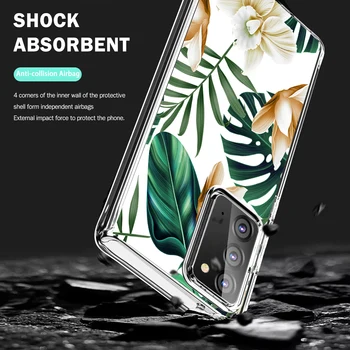 Cvetje Shockproof Ohišje za Samsung Galaxy Note 20 Ultra Hibridni Trdi + TPU 2 v 1 Primeru za Samsung Galaxy Note 20 Obrambni Ščit