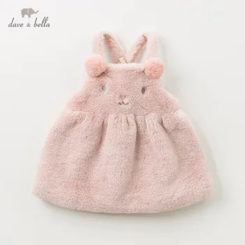 DBZ11946 dave bella pozimi baby dekle je princesa zajec brezrokavnik obleka otroci in modnih stranka obleko otroci dojenčka lolita obleko