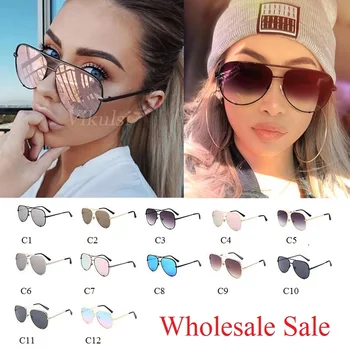 Debelo Prodajo Žensk Pilotni sončna Očala Luksuznih Modnih Črna Očala Odtenkih za ženske Debelo Večino sončna Očala Ogledalo UV400