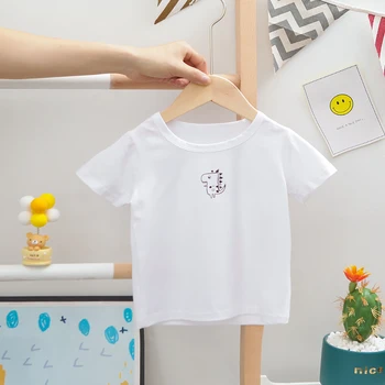 Denim Kombinezoni Oblačila, ki za Baby Fantje O-vratu T-shirt Hlače 2 Kos/Nastavite Novo Kratka sleeved Dojenčke in Otroke, otroška Oblačila