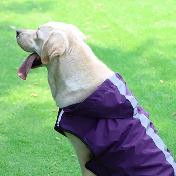 Dežni Plašč za psa Reflektivni Hooded Suknjič Psiček Obleko Nepremočljiva Dihanje dežni Plašč za Velik Pes Ljubljenčka Psa Telovnik Ropa Par Perros