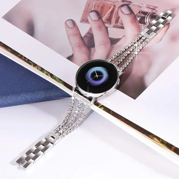 Diamanti iz Nerjavečega Jekla, Trak za Samsung Galaxy Watch 3 41 45 mm Prestavi S3 Classic/Obmejni Zapestnica za Huawei GT2 46mm Moda