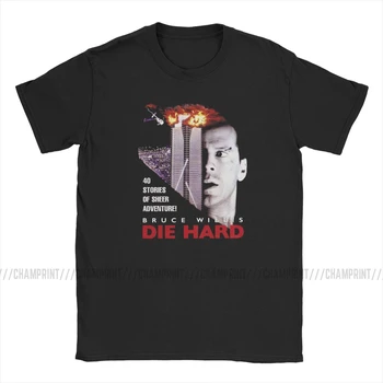 Die Hard Božič Nakatomi Bruce Willis Film moška T Majica Novost Tees Kratek Rokav O Vratu T-Shirt Čistega Bombaža 5XL Oblačila