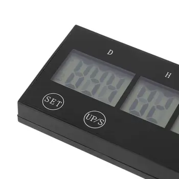 Digitalni Timer Odštevanje 999 Dni Ura na Dotik Tipka LCD Velik Zaslon Dogodek Opomnik