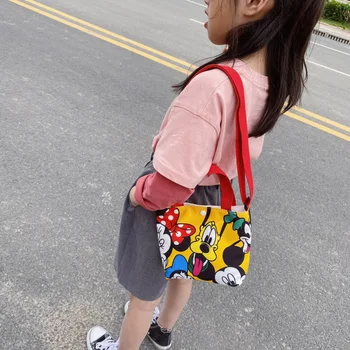 Disney otroška majhno vrečko 2020 novo platno torba risanka Mickey mouse baby kovanec torbici dekle crossbody vrečko