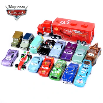 Disney Pixar Cars 2 3 Igrača Avto Set Strela McQueen Mack Stric Tovornjak Reševanje Zbirko 1:55 Diecast Model Avtomobila Igrača Za Otroke Darilo