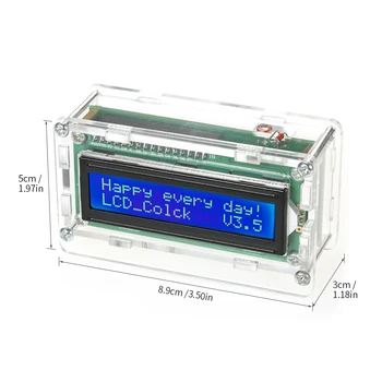 DIY Digitalni Timer, LCD Ura Kit programer, Datum, Čas, Prikaz Temperature, s Preglednimi Primeru s Samosprožilcem Stikalo