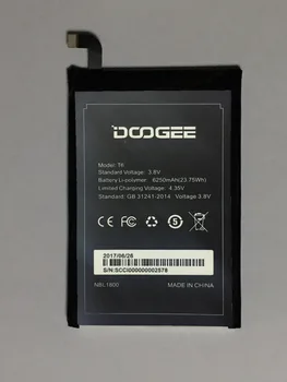 DOOGEE T6 pro Baterije 6250mAh Prvotne Nove Nadomestne opremo akumulatorji Za DOOGEE T6 Pametni Telefon + Na zalogi