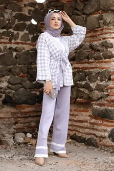 Dubaj Turčija tam kaftan Abaya Muslimanske Ženske Nastavite Haljo Oblačila, Oblačila, Obleke, Vestido Islamske hidžab Muslimanskih scraft Vrh arabski oblačila