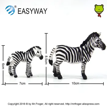 EASYWAY Resničnem Življenju, Zebra, Set Živali Model Zebra Baby Živalskem vrtu Wildlife Igrača Darilo Mini Model Igrača Slika Igrače za Otroke Lutke Otroci DIY