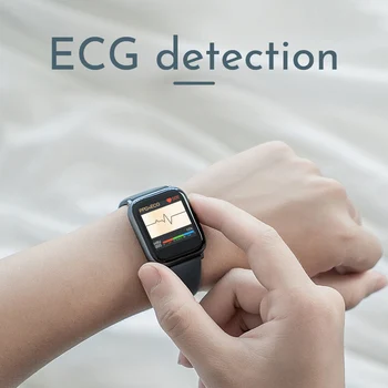 EKG PPG Pametno Gledati Moški Ženske z Cardiogram Srčni utrip, Krvni Tlak Monitor Nepremočljiva Smartwatch za Huawei Xiaomi Iphone