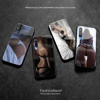 Eksotične Seksi Bikini girl Mehki Silikonski steklen pokrov Lupini Primeru Telefon za Xiaomi Mi 8 9 SE Mix 2 2s 3 RedMi Opomba 5 6 7 8 Pro