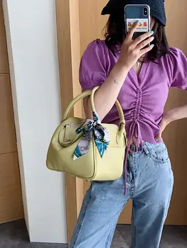 Elegantni Ženski Traku Tote vrečko 2020 Moda Novih kakovostnih PU Usnja Ženske Oblikovalec Torbici Zaklepanje Ramenski Messenger Bag