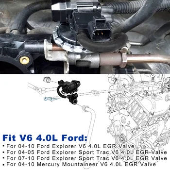 Emisij EGR Ventil za Ford Explorer Sport Trac živo Srebro Alpinist V6 EGV1055 4L2E-9Y456-H3A 4L2E9Y456H3A
