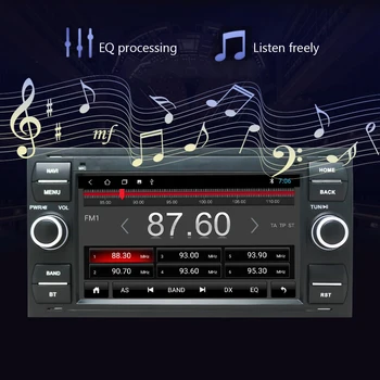 Eunavi Android10 GPS avtoradie 2Din Avto Multimedia Audio Za Ford Mondeo, S-max, Focus C-MAX, Galaxy Fiesta Obliki Fuzije Avto radio