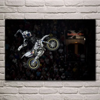 Extreme Motor, motorno kolo, kolo šport motokros tkanine plakat dnevni sobi doma stenske dekorativne platno, svila umetnosti tiskanja KG080