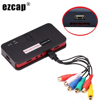 EZCAP 284 1080P Ypbpr, AV CVBS HDMI Video Capture Card Game Grabežljivac Okno za Preklapljanje XBOX PS4 Telefon Video Snemanje OBS Živo