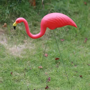 Flamingo Travnik Dekoracijo Umetnih Plastičnih Okrasite Flamingo Figurice Flamingo Ornament Dvorišču, Vrtni Okraski Balkon Umetnosti