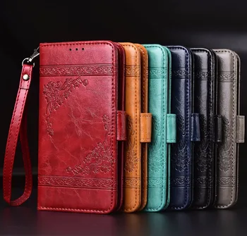 Flip Usnjena torbica Za ZTE Geek 2,2 Pro,2 LTE Fundas Natisnjeni Cvet Posebne denarnice stojalo primeru s Traku