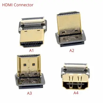 FPV HDMI,HDMI Ploski Kabel,90-Stopinjski Mikro /Mini HDMI Standard HDMI PCB Priključki 20pin