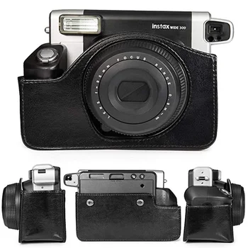 Fujifilm Instax Široko 300 Hitra Kamera Primeru, Kvalitetno PU Usnje Vrečka, 5 Barvah - Roza, Rjava in Črna