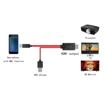Full HD 1080P Mikro-USB Za HDMI Kabel MHL Izhod HDTV, Avdio Adapter 11pin Adapter Za Samsung Galaxy S2 S3 S4 S5