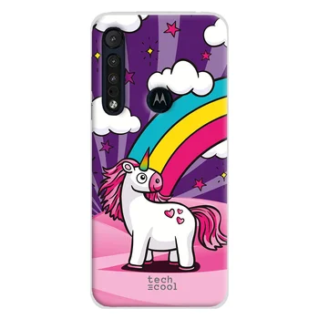 FunnyTech®Silikonsko Ohišje za Xiaomi Redmi 9C l unicorns krajine vijolična