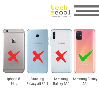 FunnyTech®Stojalo ohišje za Samsung Galaxy A51 Silikonski l I Pošlji retro pulti Igralec navaden črno ozadje
