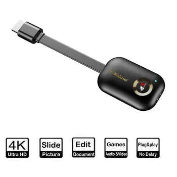 G9 Plus 2.4 G / 5 G 4K Brezžični HDMI je združljiv HD 265 Wifi Zaslon Ključ Ogledalo Miracast Airplay Sprejemnik Za Projektor Hdtv