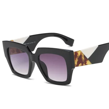 GIFANSEE Kvadratnih Prevelik sončna Očala Ženske Luksuzne blagovne Znamke 2020 Oblikovalec Gradient Očala Velik Okvir Letnik Očala UV400 odtenki