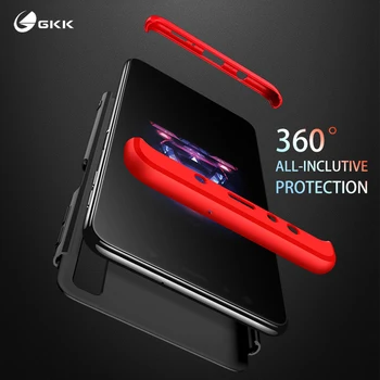 GKK Ohišje za Samsung Galaxy A6 A8 A7 2018 Primeru 360 Zaščito Trdega PC Mat Zadnji Pokrovček za Samsung A6 A8 Plus A7 2018 Funda