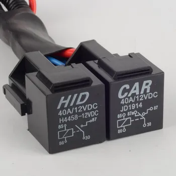 H4/9003 Smerniki Booster Kablu Žice Pas Rele Priključek Varovalka Vtičnico Black H4 Smerniki Priključek Varovalka Vtičnico za varčevanje z Energijo